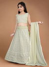 Light Pista Colour Aaradhna 21 Latest Designer Wedding Wear Heavy Georgette Kids Lehenga Collection 194